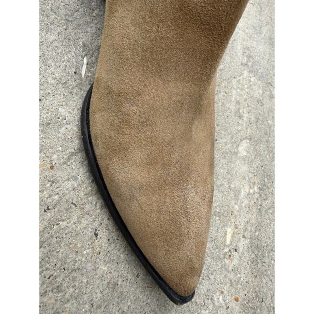 Acne Studios 7 | EU 38 Jensen Brown Suede Leather Ankle Chelsea Boot Pointed Toe - Picture 5 of 10